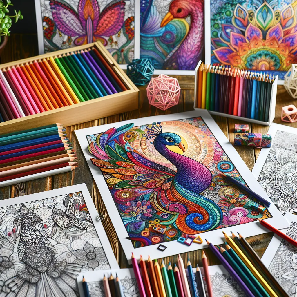 Barwne Kolorowanki jako forma aktywności twórczej i artystycznej dla dorosłych