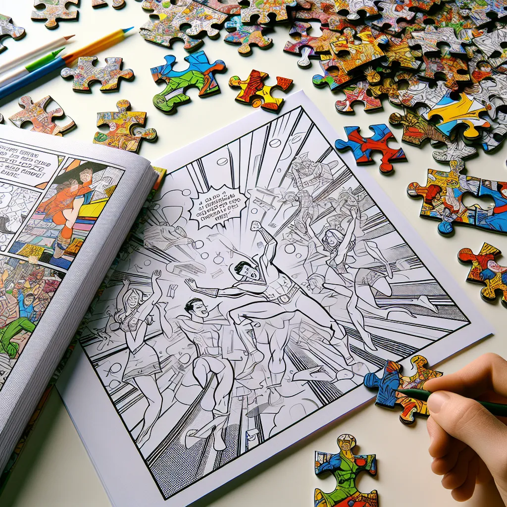 Nauka tańca i rysunku w komiksowych kolorowankach: jak tworzyć własne puzzle